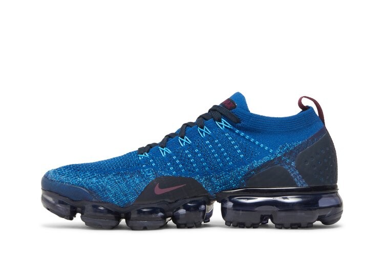Кроссовки Nike Air VaporMax Flyknit 2 'Gym Blue', синий — фото 3