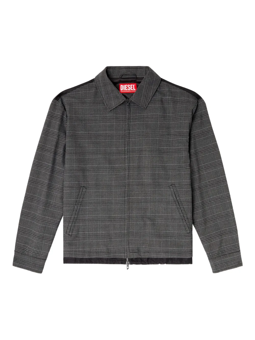

Клетчатая куртка-рубашка на молнии J-Ting DIESEL, серый