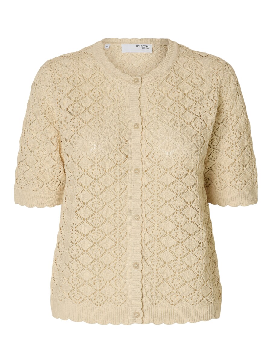 

Вязаный кардиган SELECTED FEMME SLFSofia, бежевый