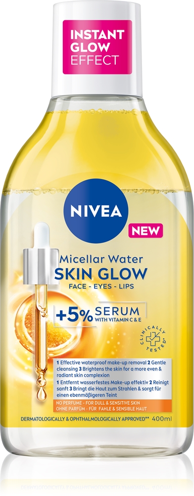 

Мицеллярная очищающая мицеллярная вода для сияния кожи с эффектом осветления Nivea, 400 мл