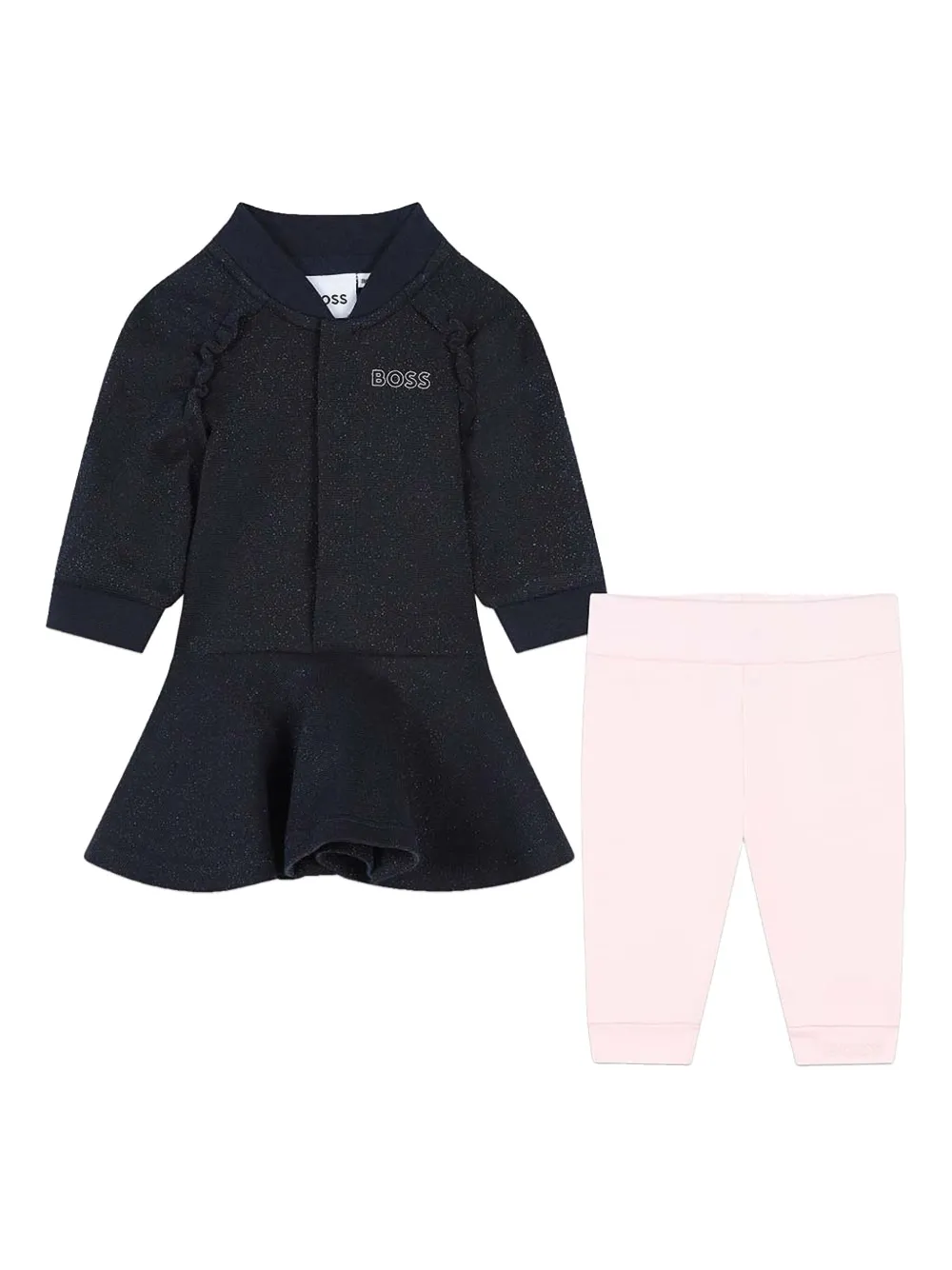 

Комплект с логотипом BOSS Kidswear, синий
