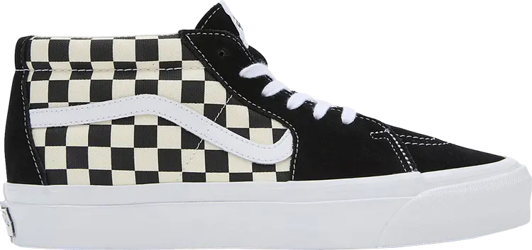 

Кроссовки Sk8-Mid Reissue 83 LX 'Checkerboard - Black', белый, Черный, Кроссовки Sk8-Mid Reissue 83 LX 'Checkerboard - Black', белый