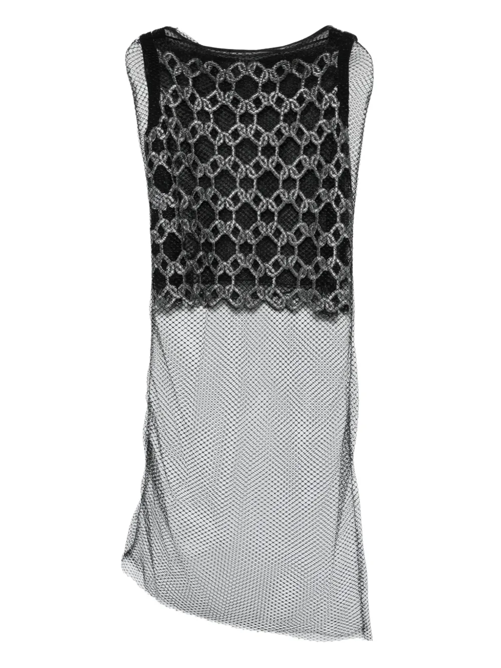 

Топ с геометричным узором Gemy Maalouf, серебряный