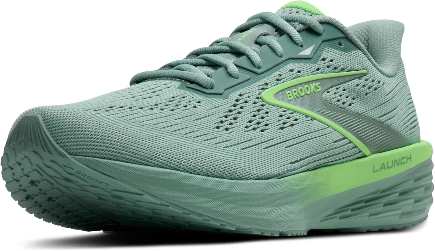Мужские беговые кроссовки Brooks Launch 12 нейтрального цвета, Grey Mist Green