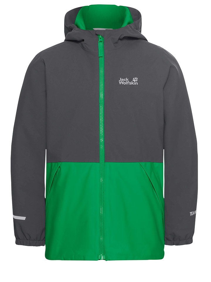 

Jack Wolfskin Зимняя куртка "Снежные дни" в зелено-антрацитовом цвете