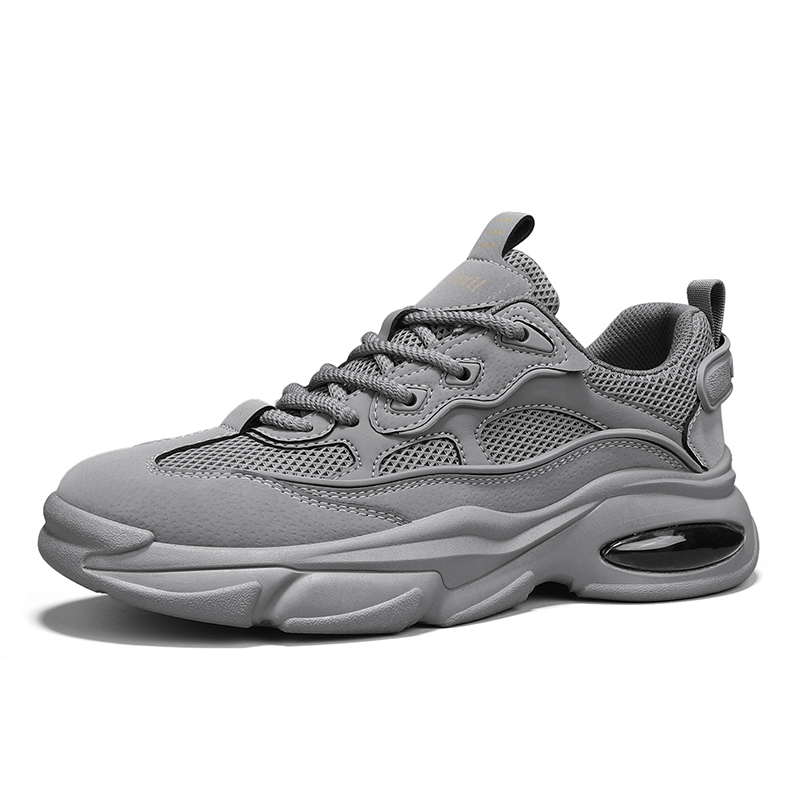 

Green feet Антискользящие износостойкие массивные низкие кроссовки мужские серые, цвет Gray