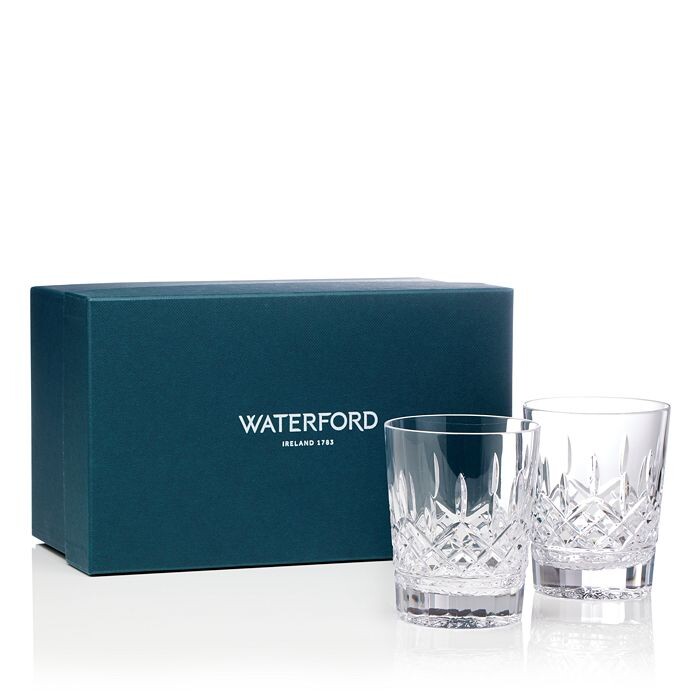 

Двойные старинные стаканы Waterford Lismore, набор из 2 шт, белый