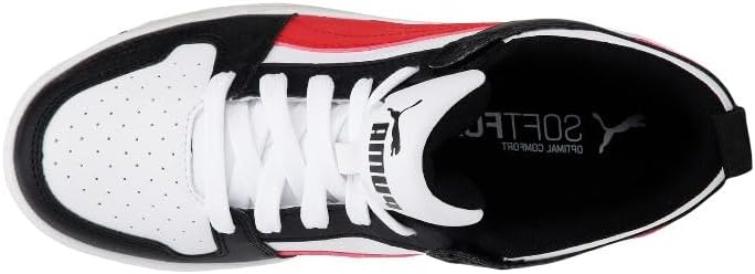Кроссовки Puma Unisex-Child Rebound Layup, черный/красный — фото 4