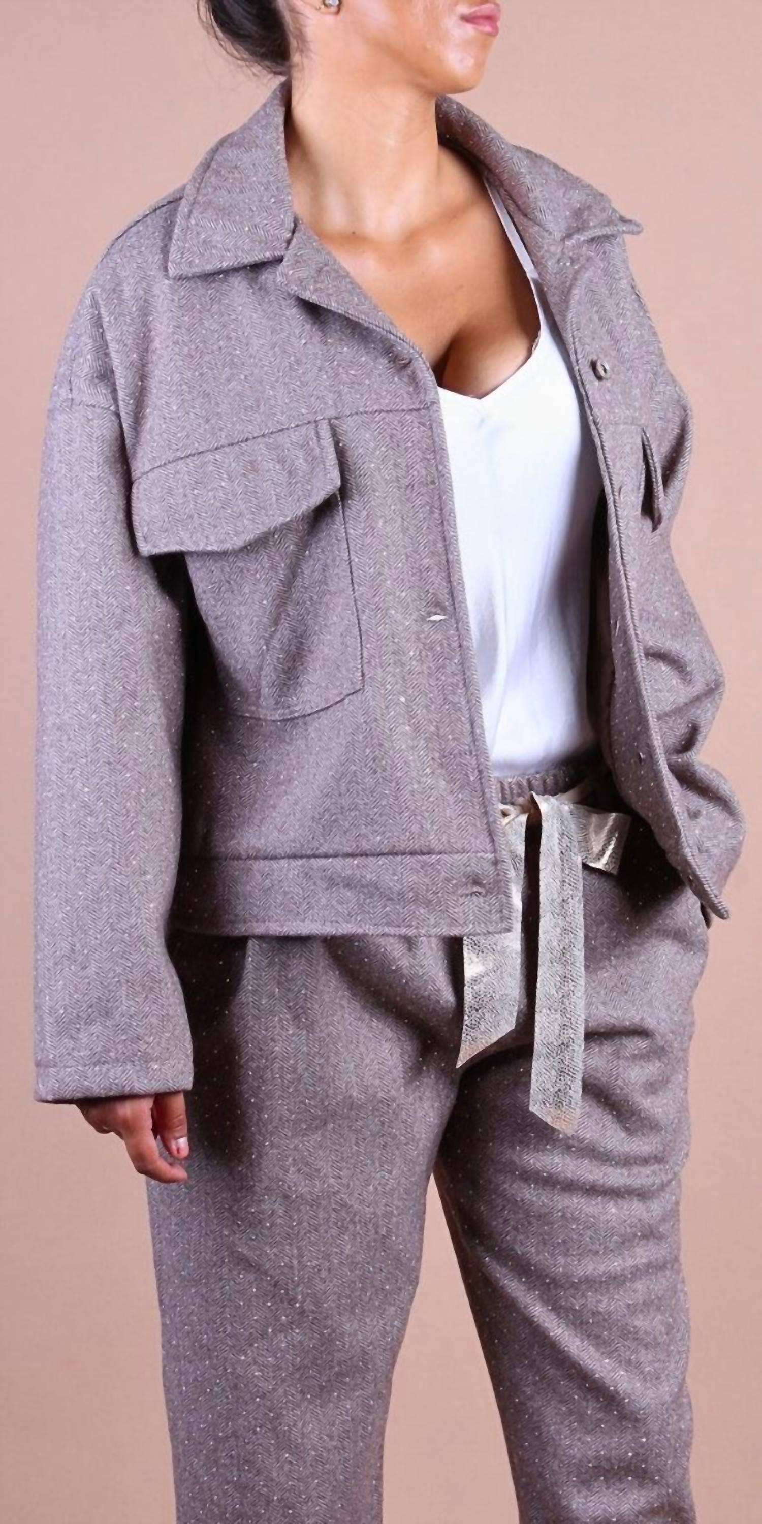 

Куртка Gemma в цвете Taupe GIGI MODA, Taupe