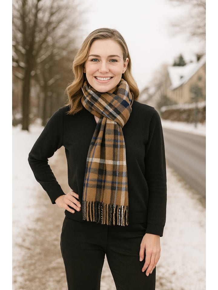 

Зимний шарф ItaloScot коричневого цвета collezione alessandro