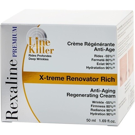 Крем для лица Rexaline — X-Treme Renovator Rich регенерирующий антивозрастной с гиалуроновой кислотой, 50 мл — фото 3