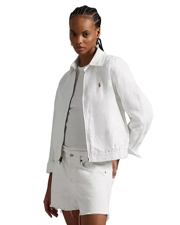 Льняная ветровка Ralph Lauren, White