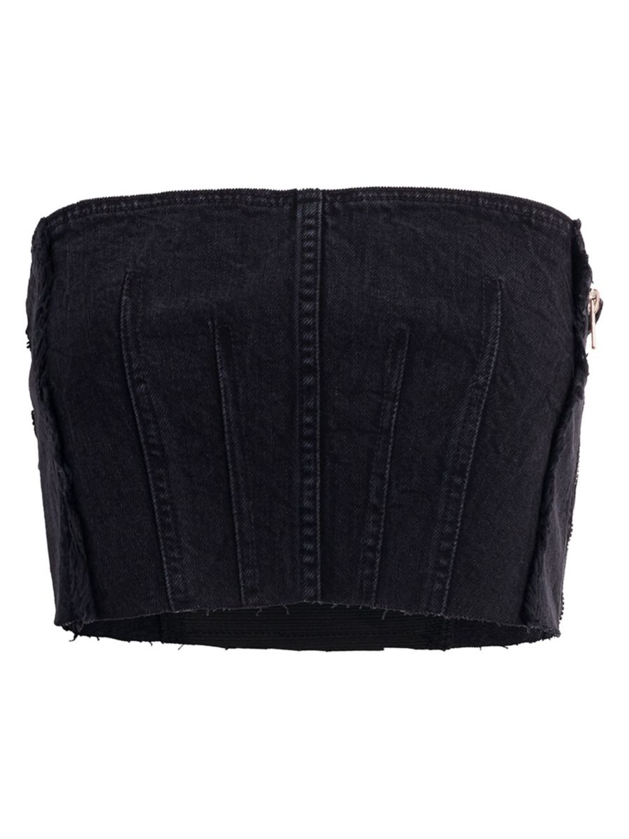 

Корсетный топ Стива Hudson Jeans, черный