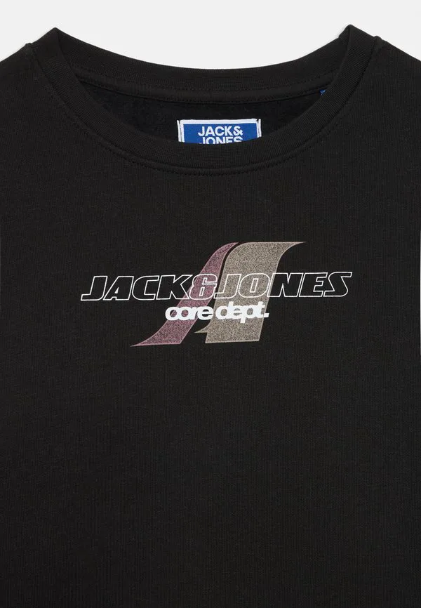 Толстовка с круглым вырезом и принтом jcotier Jack & Jones Junior, Black — фото 3