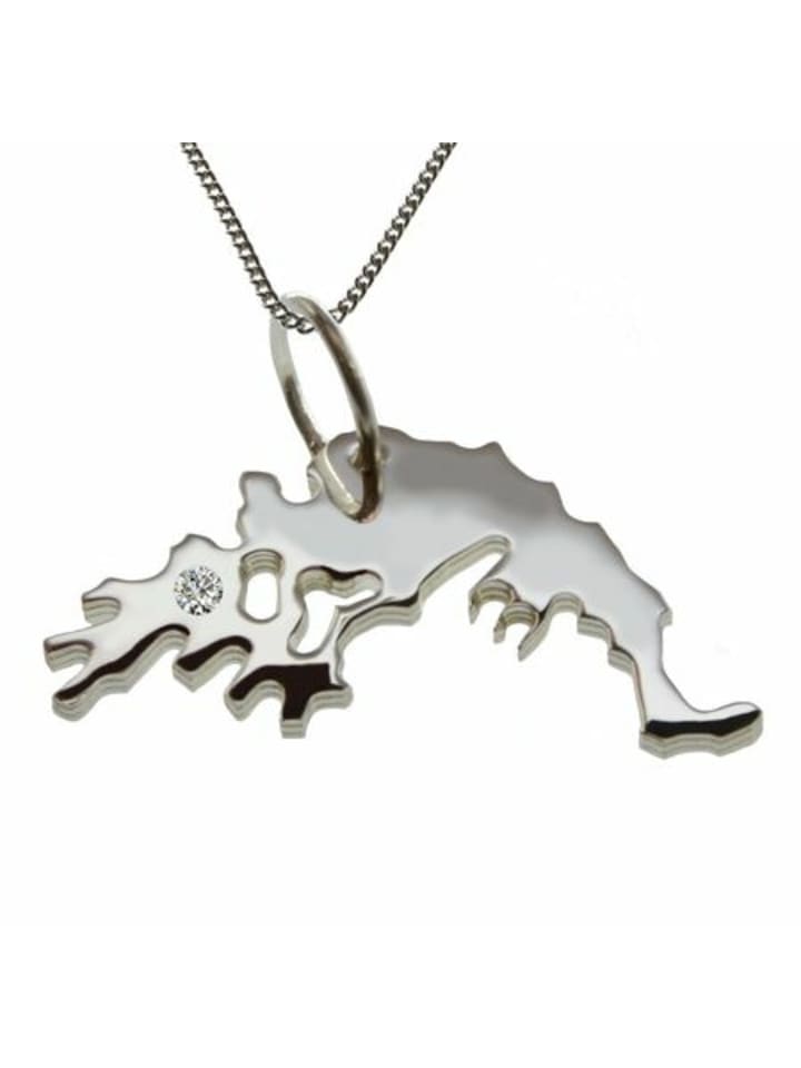 

Schmuckador Цепочка 50 см + Греция с бриллиантом из серебра 925 пробы