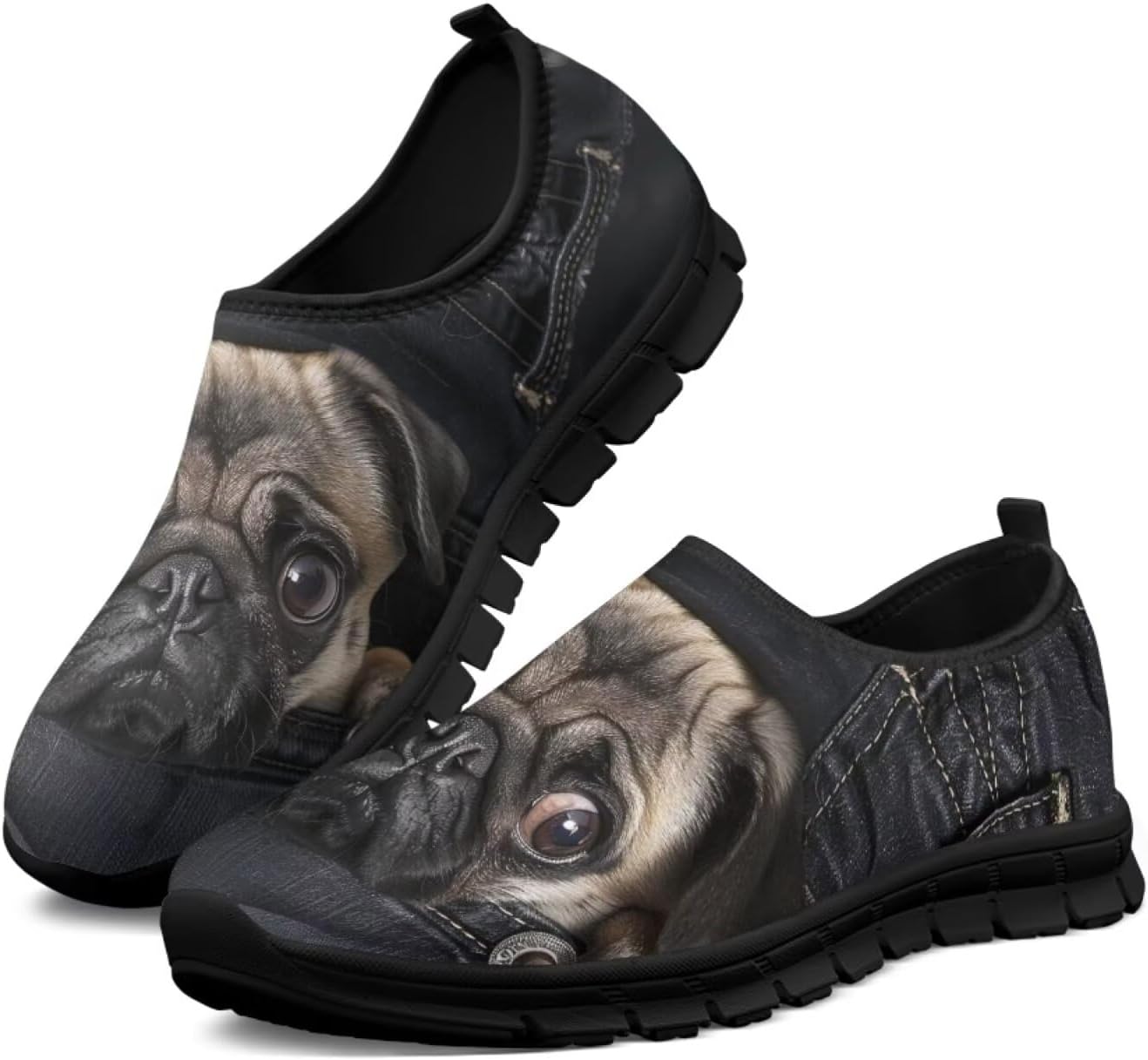 

Женские кроссовки Binienty для прогулок, мужские спортивные слипоны, дышащие низкие лоферы, English Bulldog