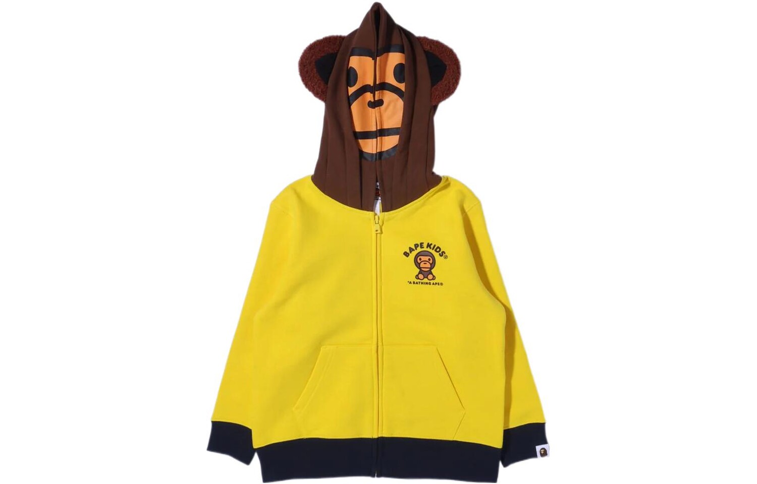 

Детская толстовка A Bathing Ape, желтый