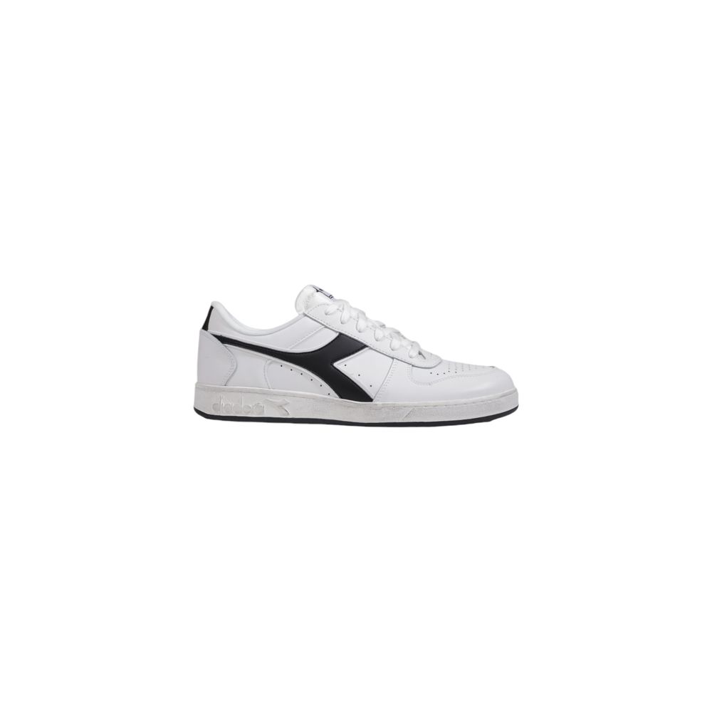 

Черно-белые кожаные кроссовки Diadora