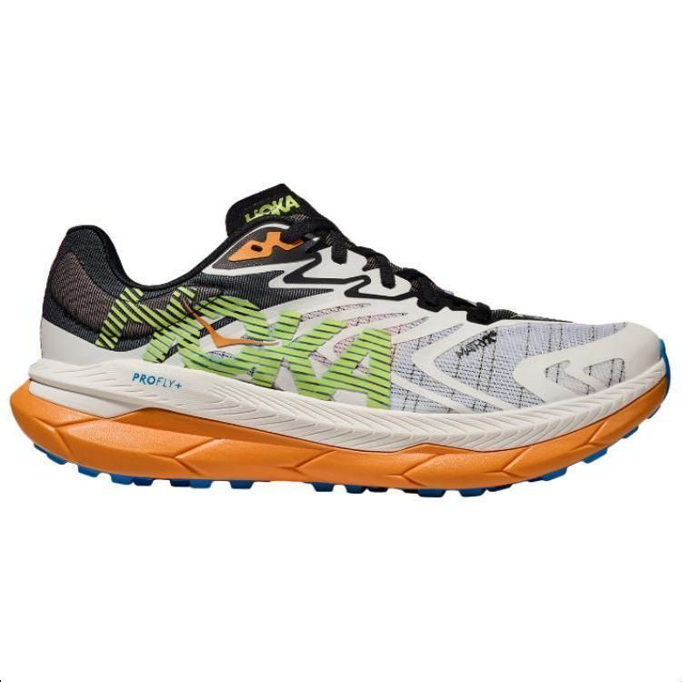HOKA ONE ONE Тектон Икс амортизирующие износостойкие низкие беговые кроссовки мужские белый зеленый оранжевый, цвет White Green Orange — фото 2