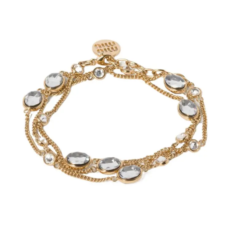 

MIU MIU Металлический браслет Women's Gold
