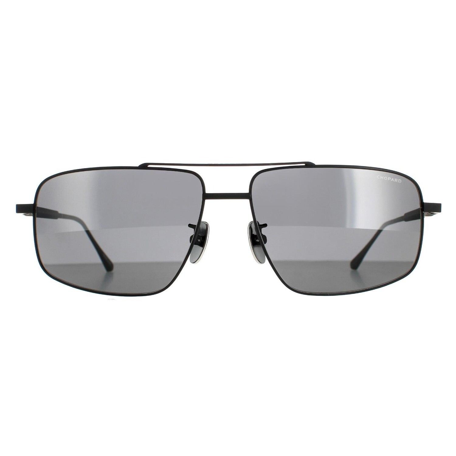 

Aviator Полуматовый черный дымчатый поляризованный SCHF21M Chopard, черный