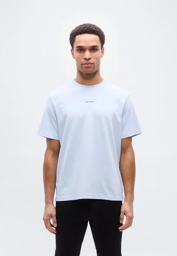 Эластичная нано-футболка, базовая футболка Calvin Klein, Breezy Blue — фото 3