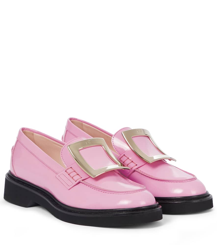 Туфли-лоферы Viv' Rangers из лаковой кожи Roger Vivier, Macaron