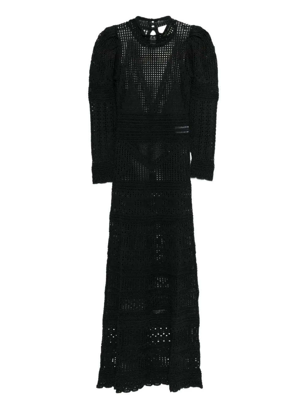 

Вязаное платье с рукавами-фонариками Isabel Marant, черный