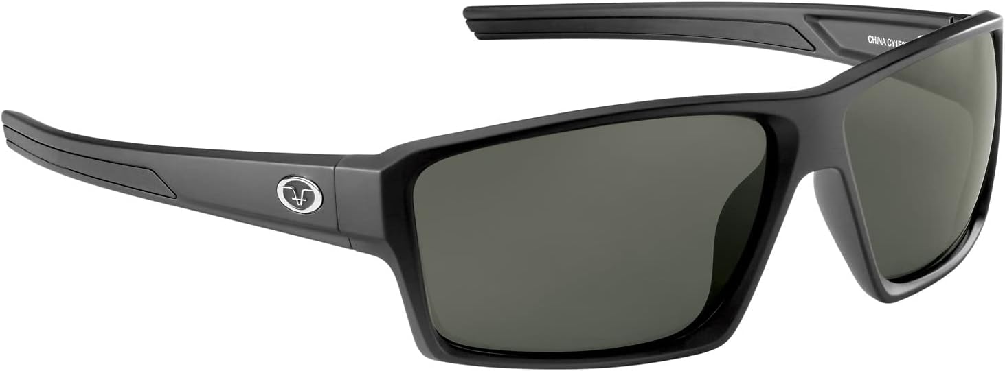 

Солнцезащитные очки Flying Fisherman Windley с поляризационными линзами, прямоугольной формы, матовая черная оправа/дымчатые линзы, размер Medium, Matte Black Frame/Smoke Lens