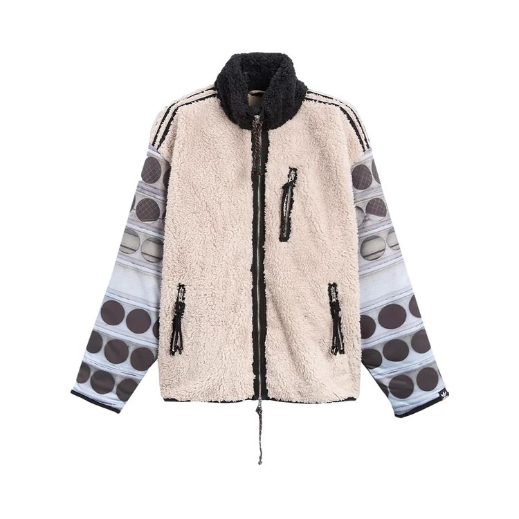 

Куртка adidas x Song for the Mute Fleece All Over Print Jackets Black, черный