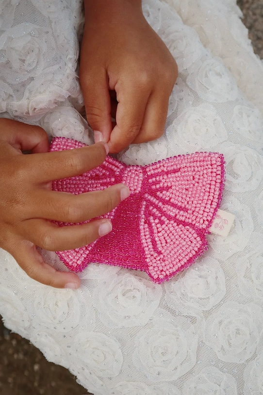 

Детский кошелек BEADED BOW WALLET Konges Sløjd, розовый