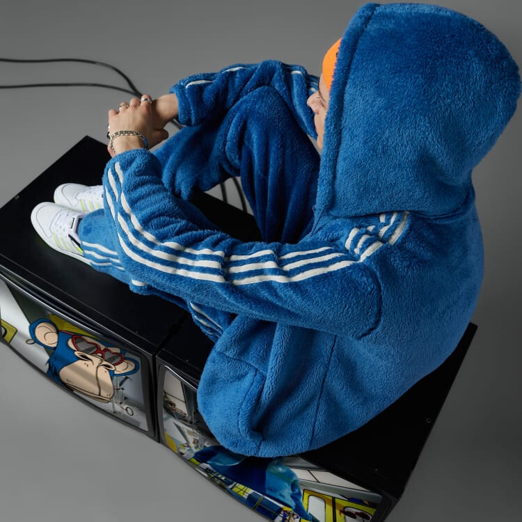 Толстовка мужская индиго Adidas Originals, индиго — фото 4