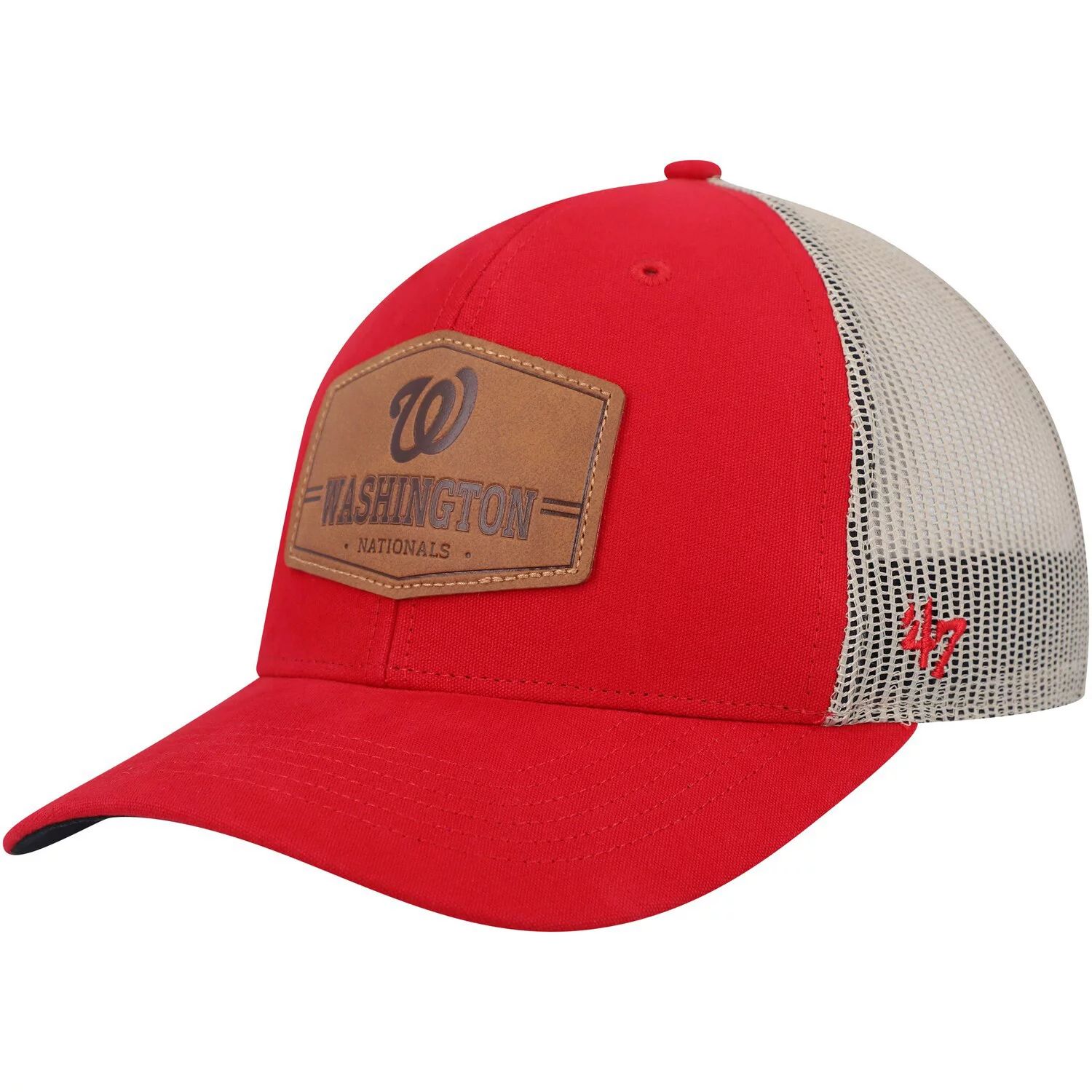 

Мужская кепка '47 Red/Natural Washington Nationals из сыромятной кожи Trucker Snapback, Красный, Мужская кепка '47 Red/Natural Washington Nationals из сыромятной кожи Trucker Snapback