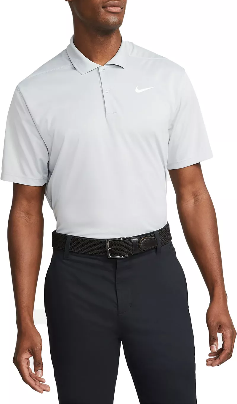 

Мужская однотонная рубашка для гольфа Nike Dri-FIT Victory, цвет Lt Smoke Grey