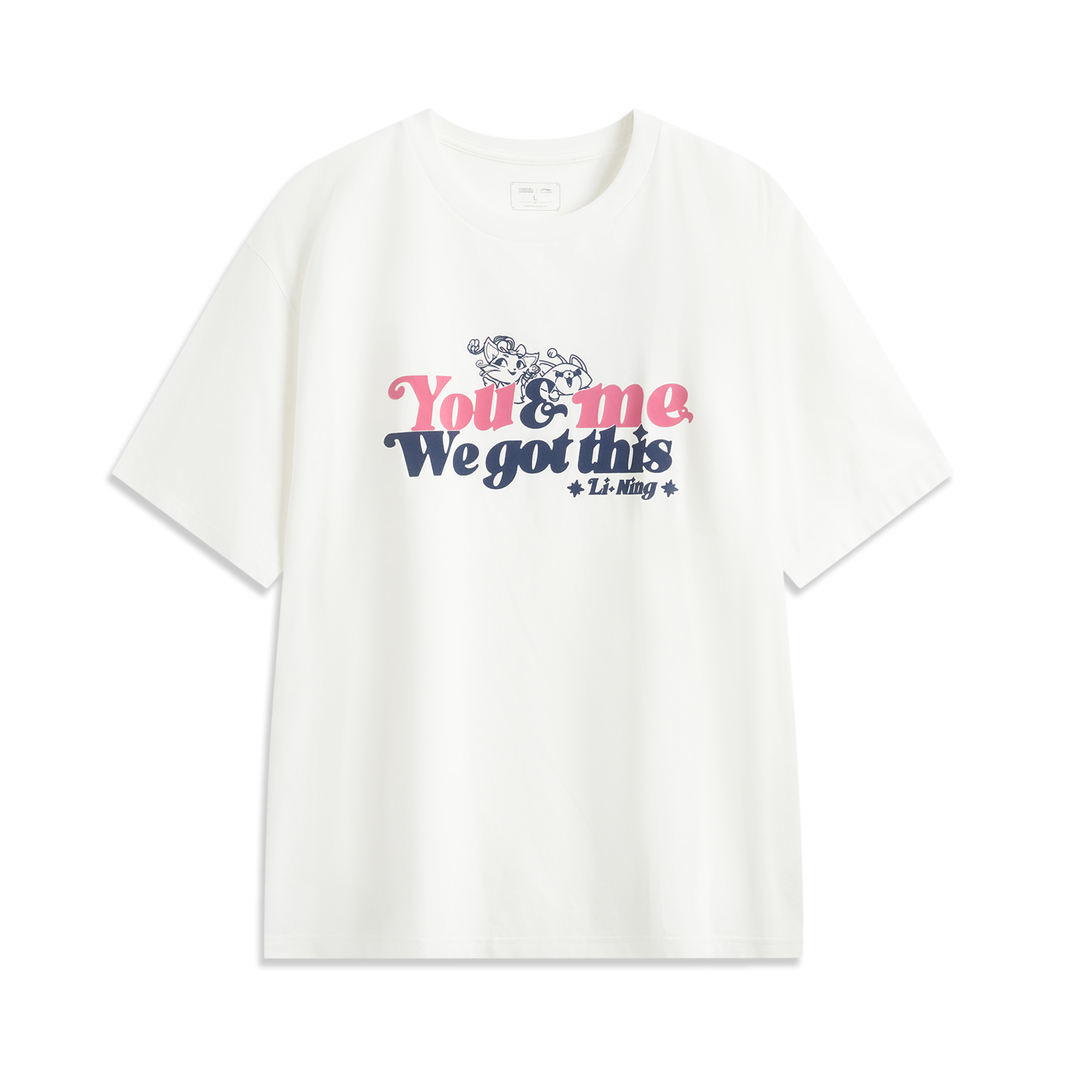 

LINING Футболка Unisex Sports Life Collection Champagne White, Белый, LINING Футболка Unisex Sports Life Collection Champagne White