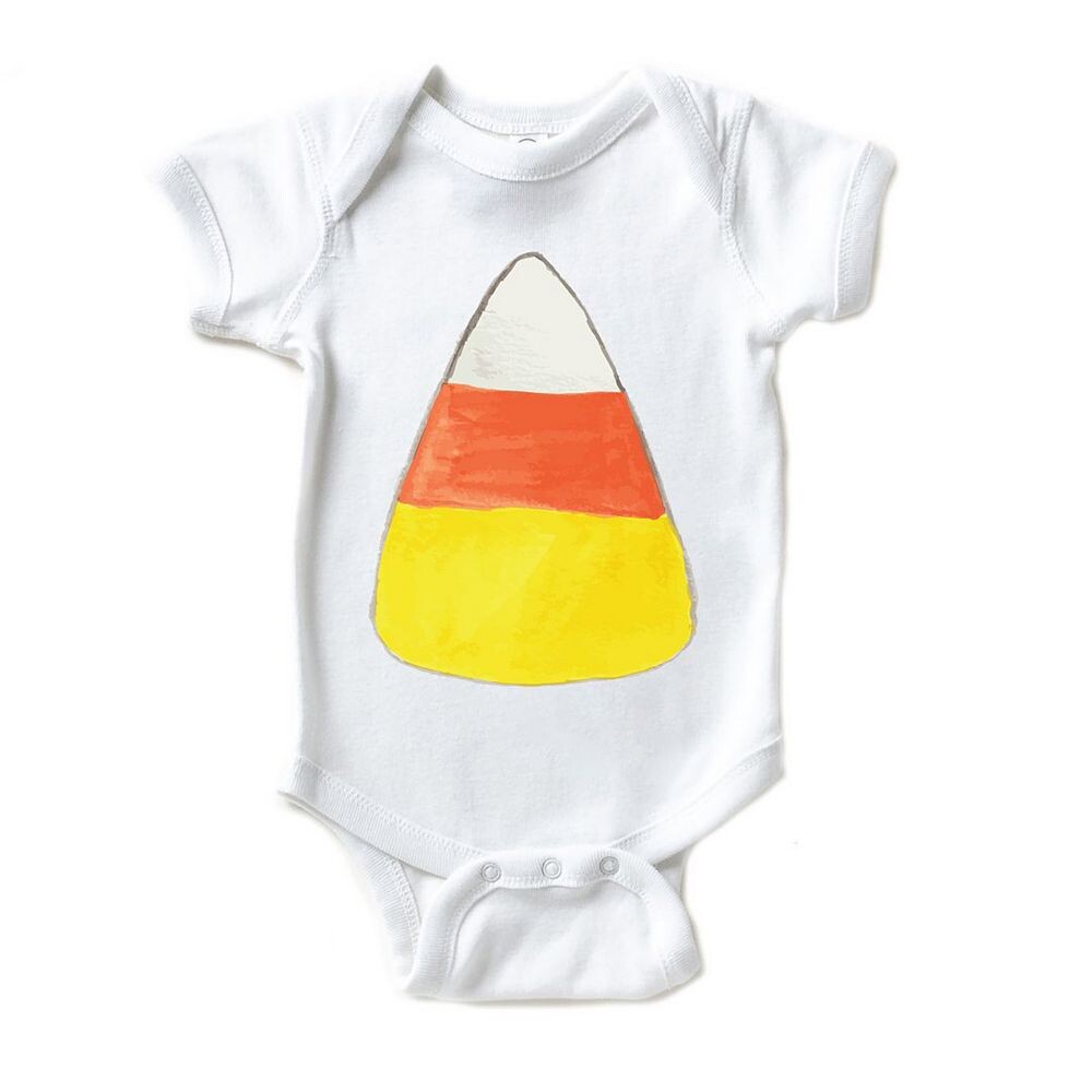 

Детское боди акварельного цвета Candy Corn The Juniper Shop, белый