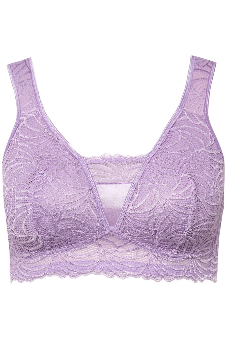 

Бюстгальтер Ulla Popken Bralette Bra, цвет pastel purple
