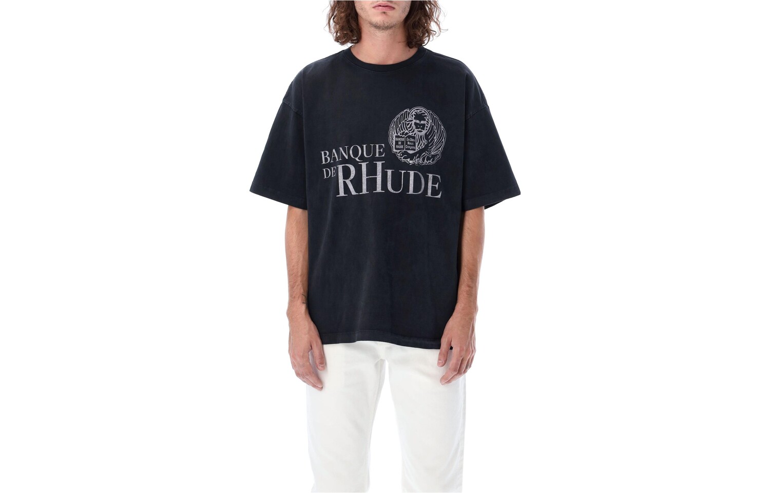 

Футболка мужская черная Rhude, черный