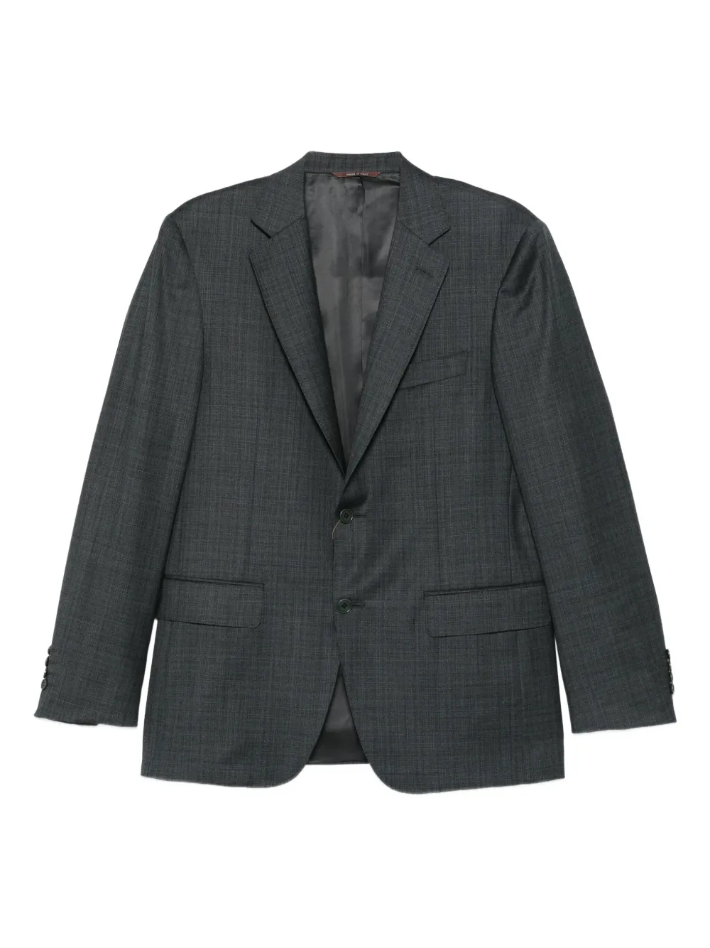 

Шерстяной костюм в клетку Canali, серый