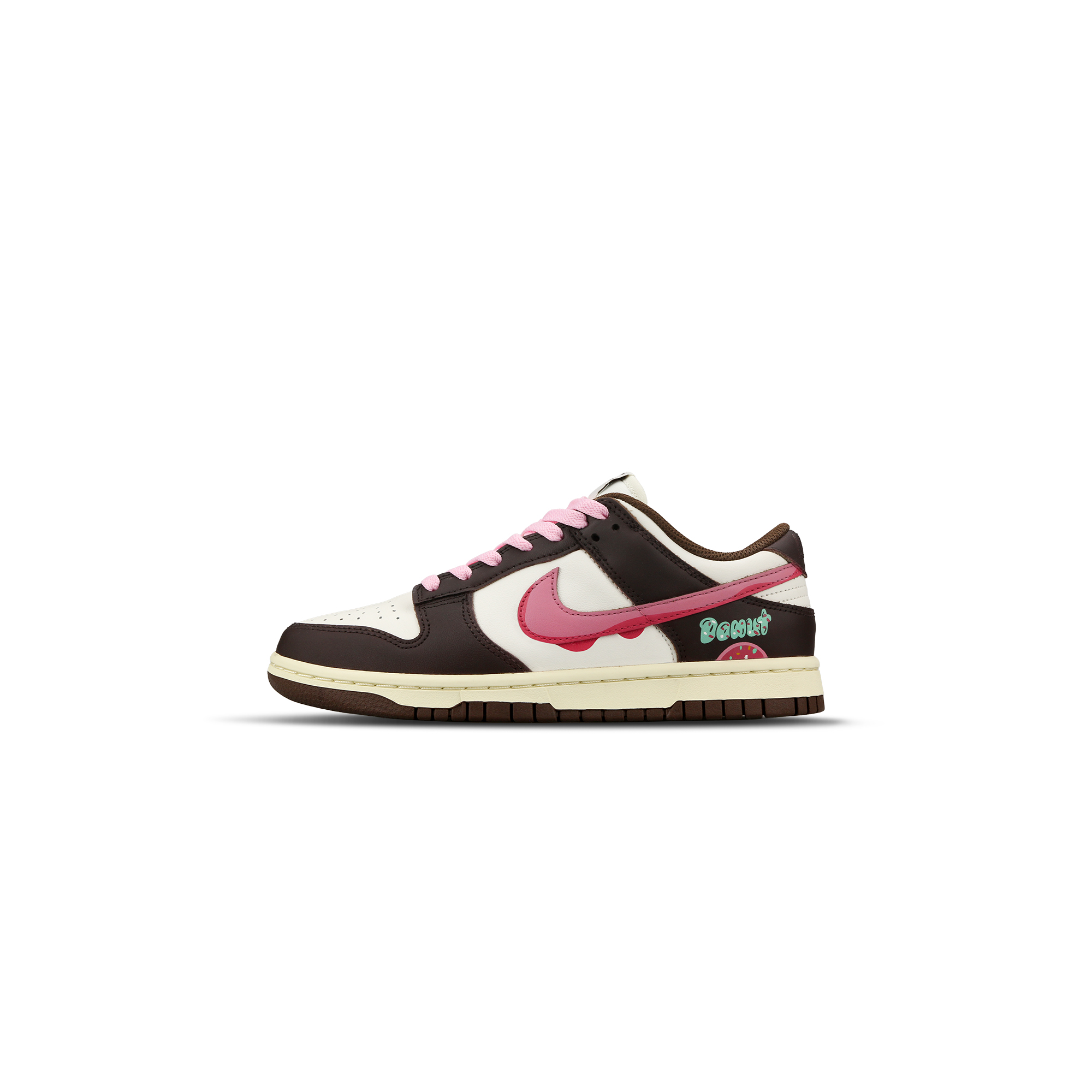 

Кроссовки Nike Dunk Skateboarding Shoes Women's Low-top Brown/Pink, розовый