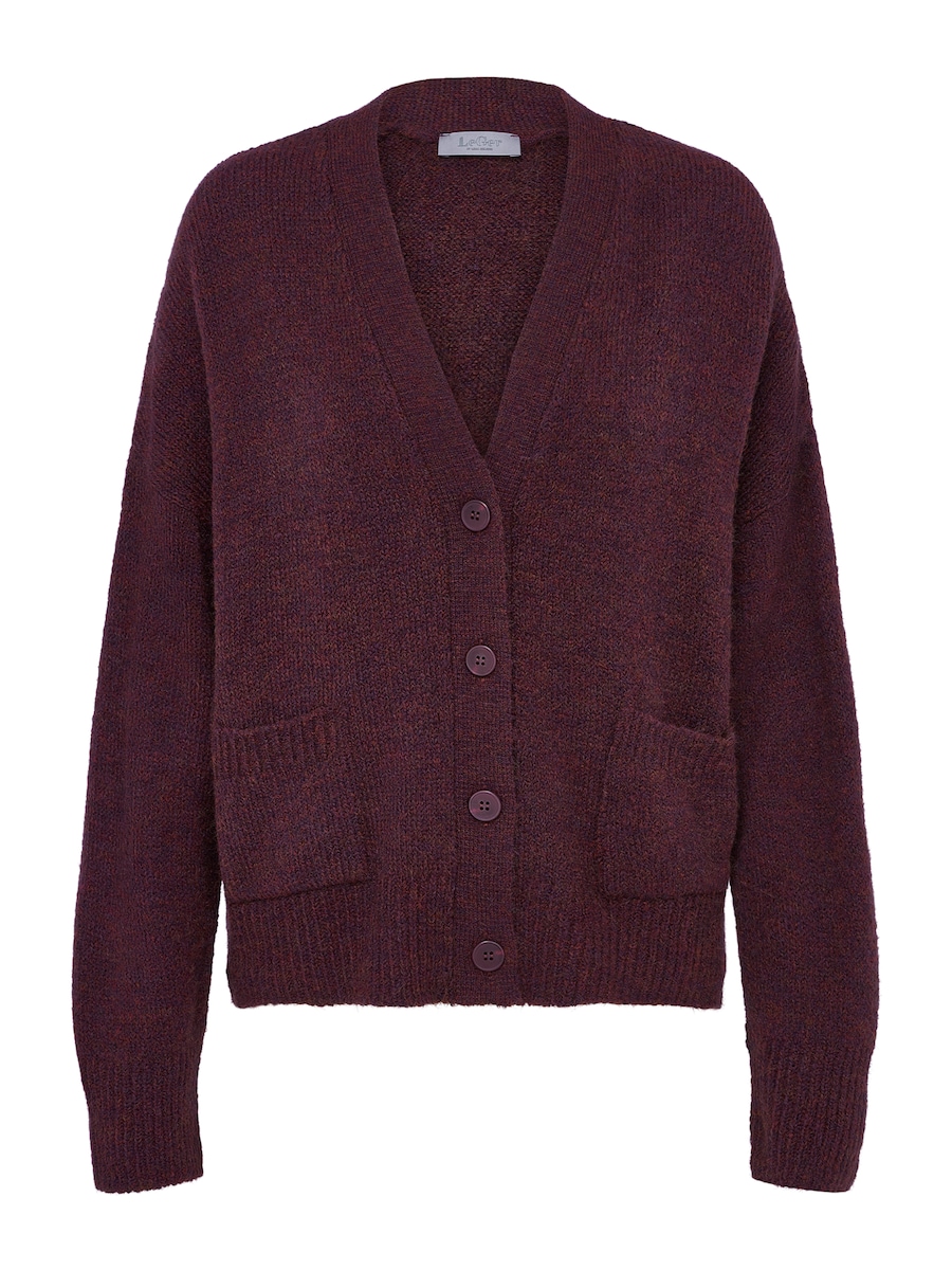 

Вязаный кардиган LeGer by Lena Gercke Hanne, баклажановый