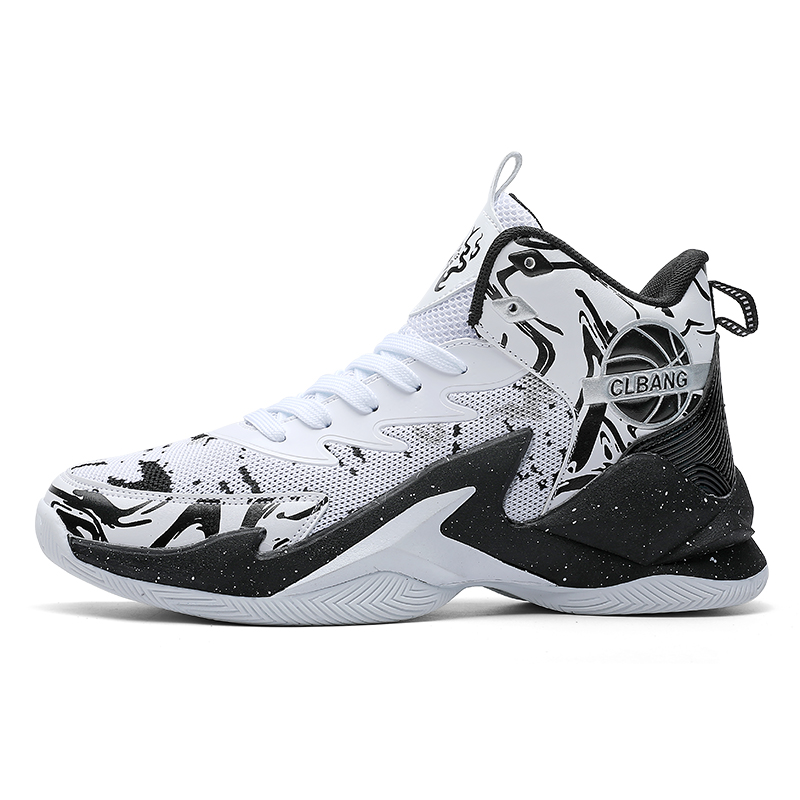 

GQWE Амортизирующие дышащие легкие баскетбольные кроссовки Unisex - 8805 White Black, цвет 8805 White Black