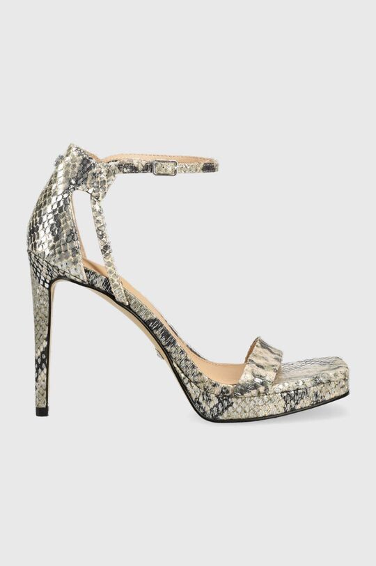 

Кожаные босоножки Zoila Guess, бежевый