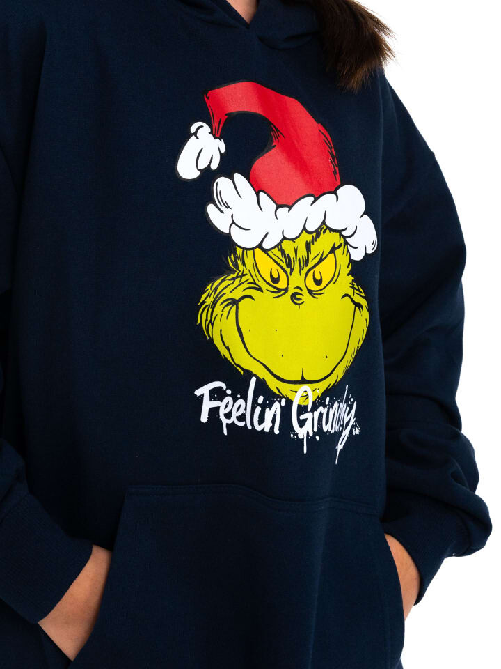 Толстовка United Labels The Grinch Hoodie Kapuzenpullover Sweatshirt Pullover mit Kapuze, синий — фото 4