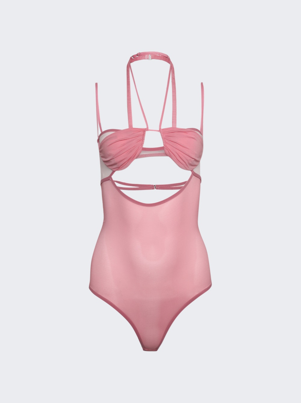 

Боди с двойным бюстгальтером и драпировкой Nensi Dojaka, цвет blossom pink