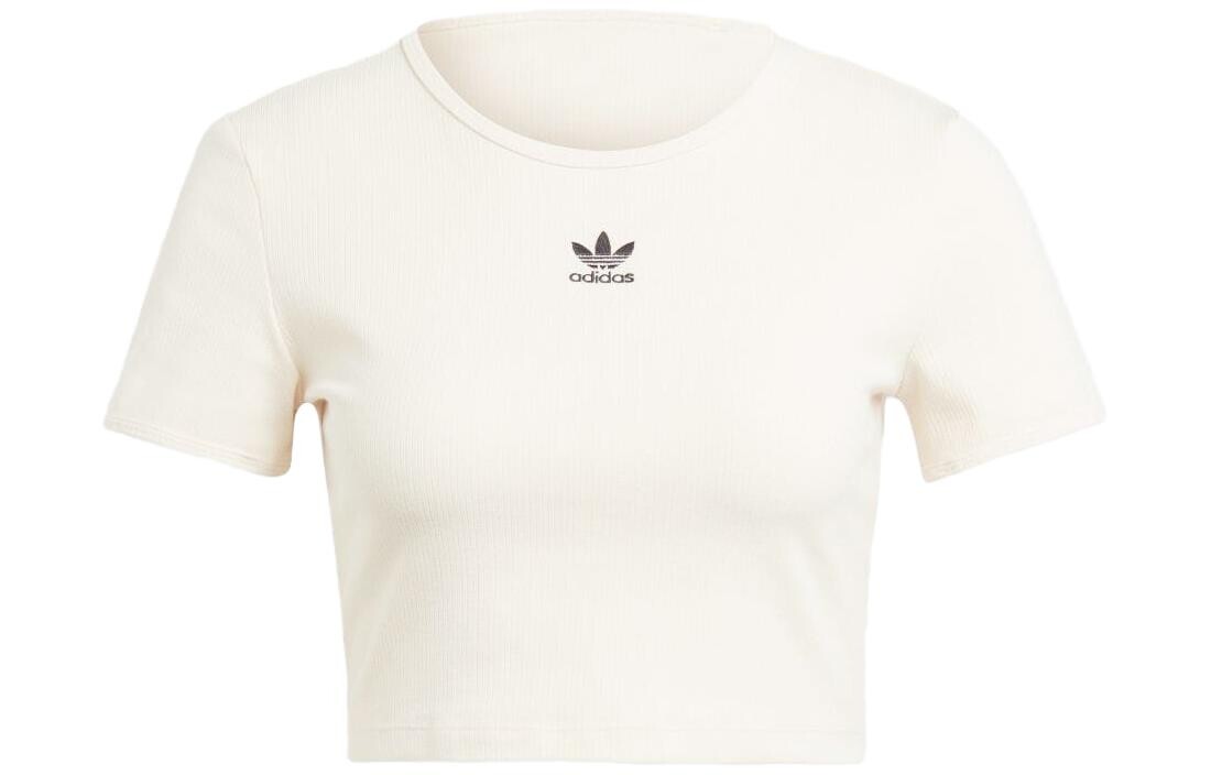 

Женский укороченный топ adidas originals, Бежевый