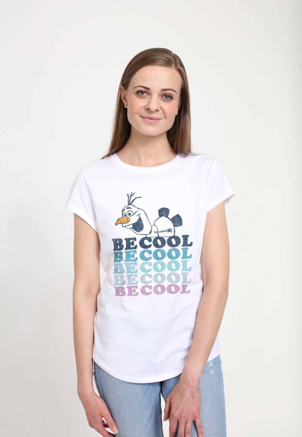 

Футболка с принтом FROZEN 2 OLAF BE COOL Henry Tiger, белый