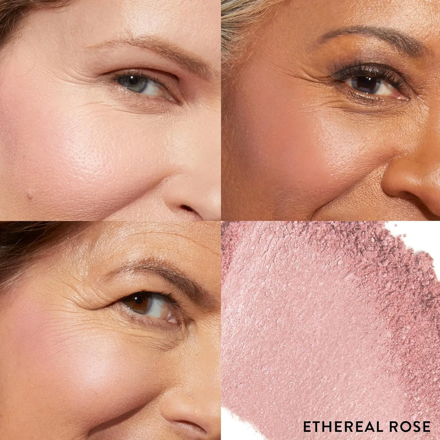 Запеченные румяна Blush-n-Brighten Marbleized Blush для щек от Laura Geller New York - Нежно-розовый цвет - Натуральное покрытие - Наслаиваемый оттенок, 03 Ethereal Rose — фото 2