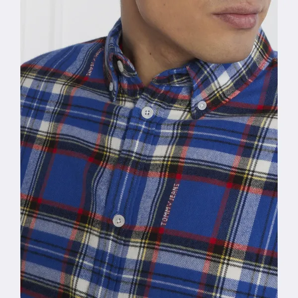 Рубашка свободного кроя в клетку Tommy Tommy Hilfiger, синий — фото 2
