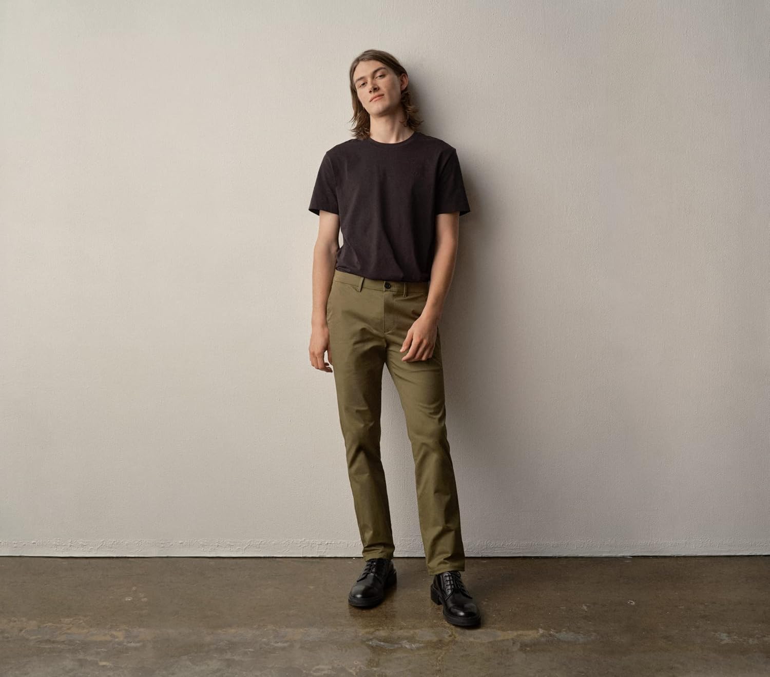 Мужские облегающие брюки-чинос Calvin Klein Infinite Flex, Plaza Taupe — фото 2